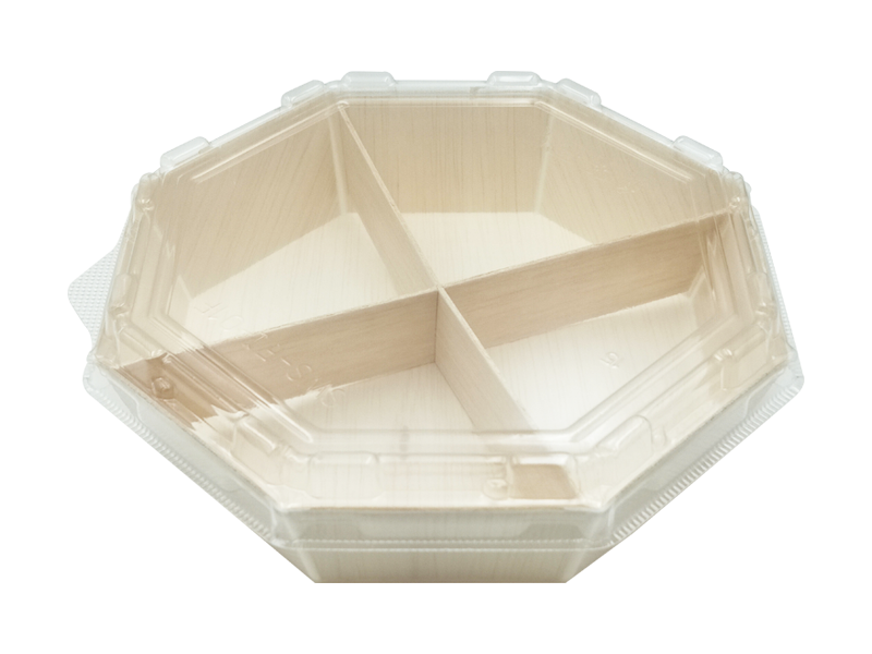 八角木製餐盒 、八角木片盒、八角木盒